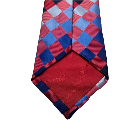 Turnbull & Asser Argyle Multicolor Men's Tie 100% Silk‎ Hand Made In England - Picture 5 of 8